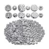 200 cuentas espaciadoras planas de plata envejecida_1