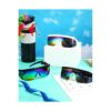3 Pairs Neon Semi Rimless Goggle Sunglasses Rainbow Lens_3