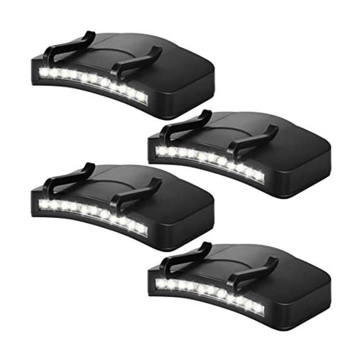 4 piezas de faros delanteros con clip 11 luces LED