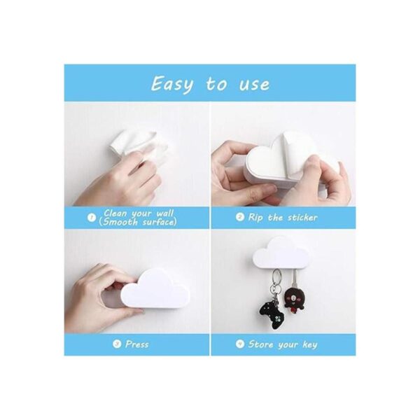4 piezas de llavero magnético de pared para llaves de