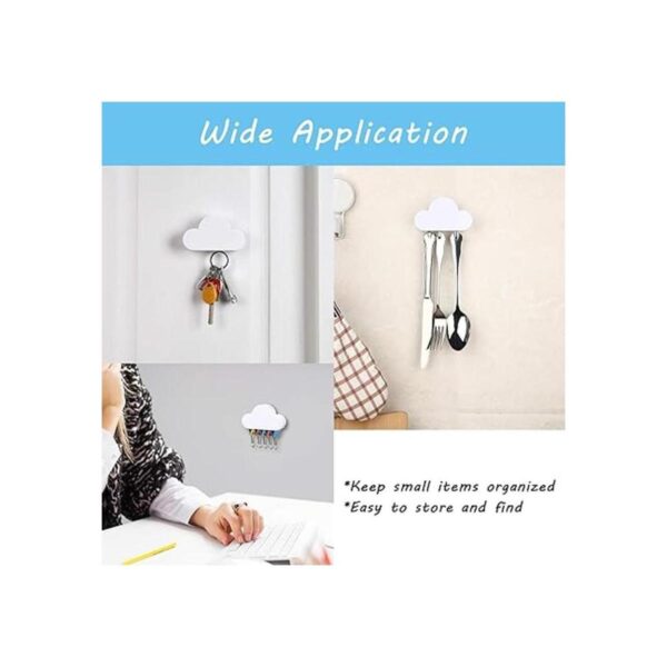 4 piezas de llavero magnético de pared para llaves de
