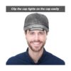 4 piezas de faros delanteros con clip 11 luces LED