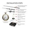 4 piezas de reloj de pared de cuarzo para bricolaje kit