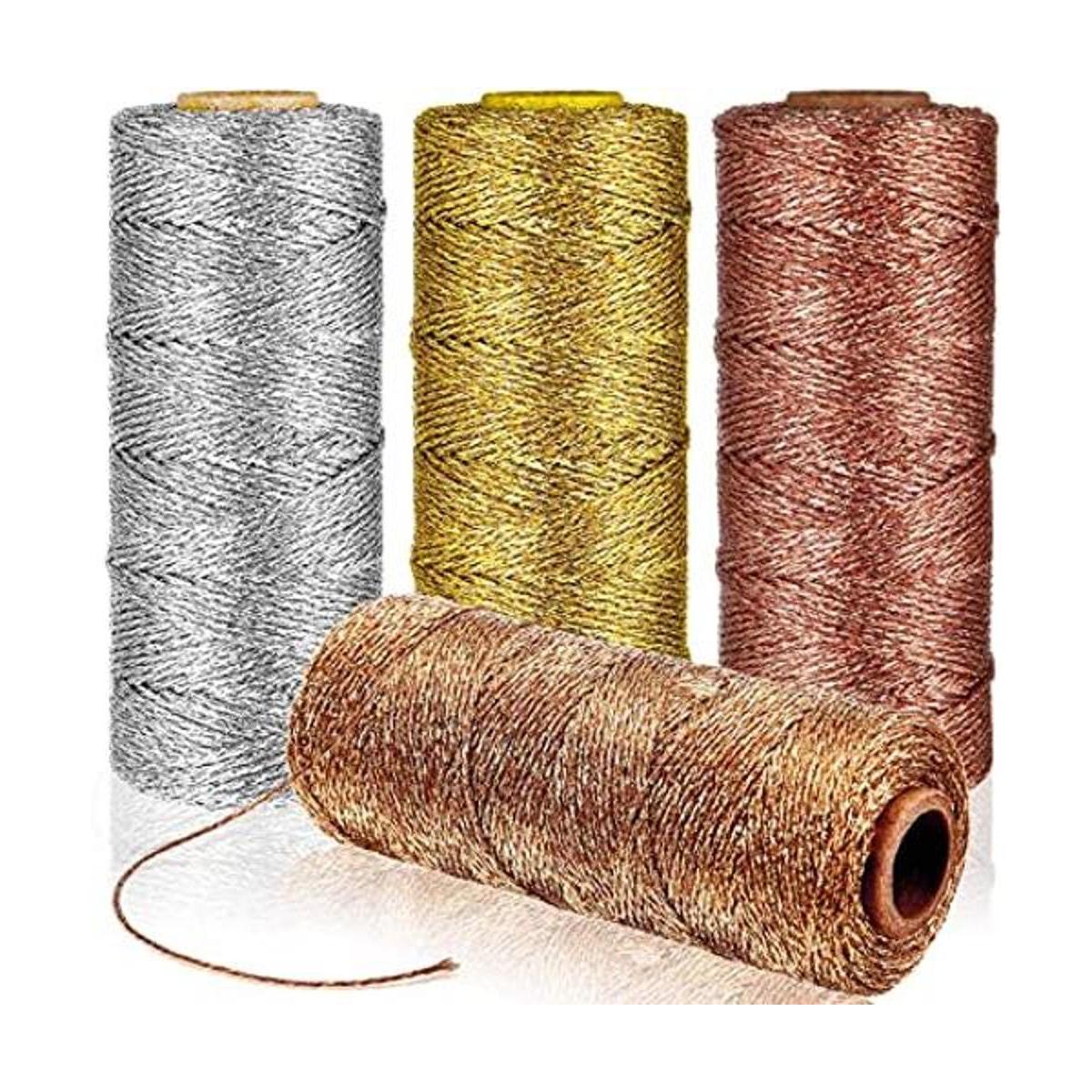 4 rollos metálicos para panaderos de 110 yardas para el