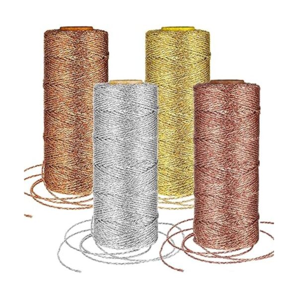 4 rollos metálicos para panaderos de 110 yardas para el