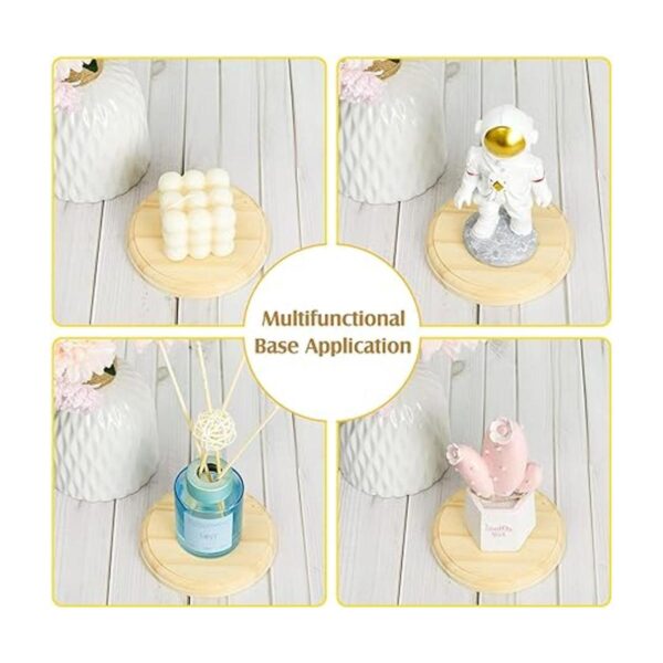 4 placas redondas de madera para manualidades base de_4