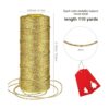 4 rollos metálicos para panaderos de 110 yardas para el