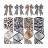 4 rollos de cinta con estampado de leopardo de 20 yardas_1