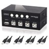 4 puertos USB 2.0 interruptor de uso compartido manual 1_1