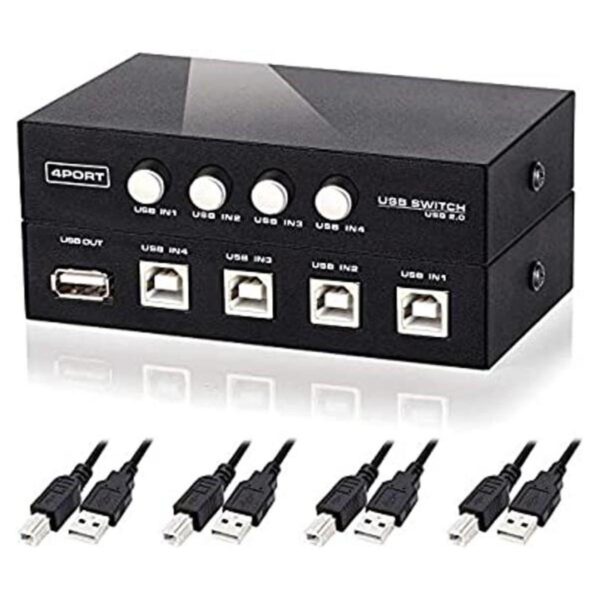 4 puertos USB 2.0 interruptor de uso compartido manual 1_1