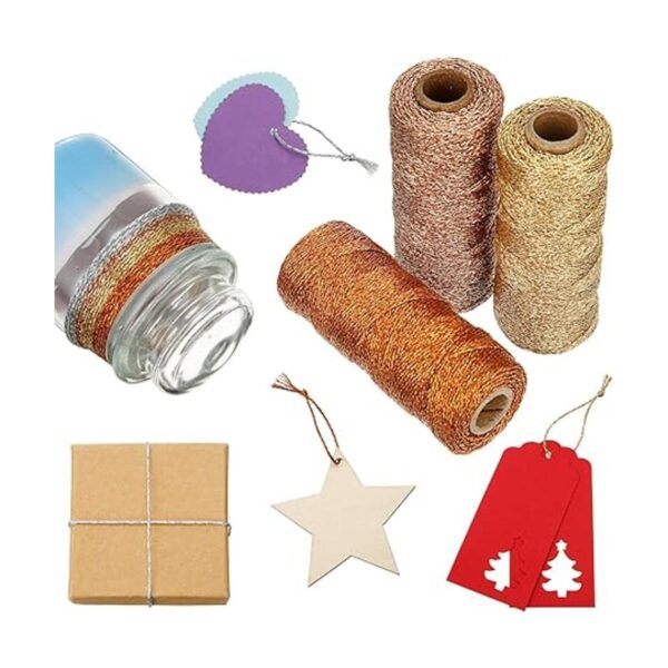4 rollos metálicos para panaderos de 110 yardas para el