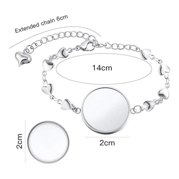 40 piezas de bisel de pulsera para hacer joyas 20