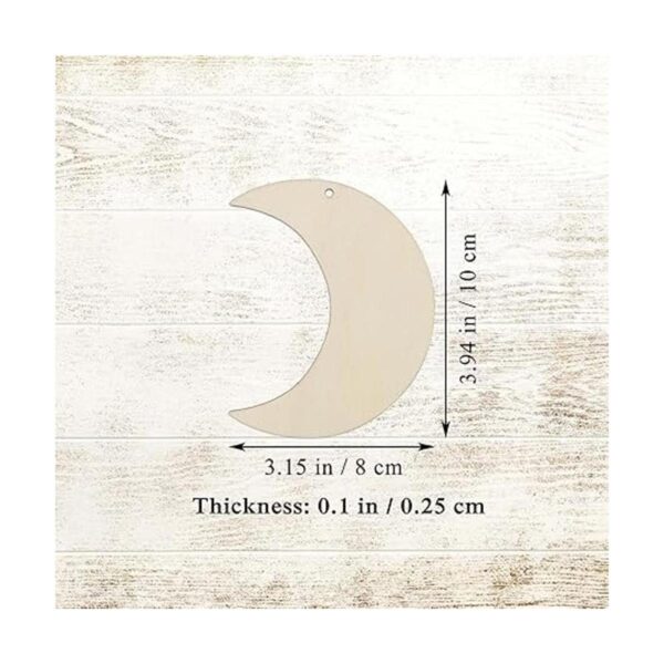 40 piezas de madera de luna para manualidades recortes de_2