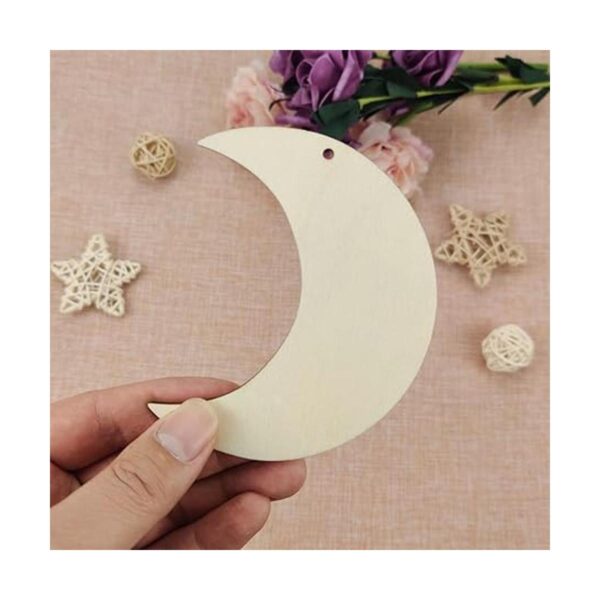 40 piezas de madera de luna para manualidades recortes de_4