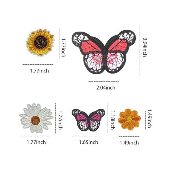 42 parches bordados de mariposa para planchar con flores_3