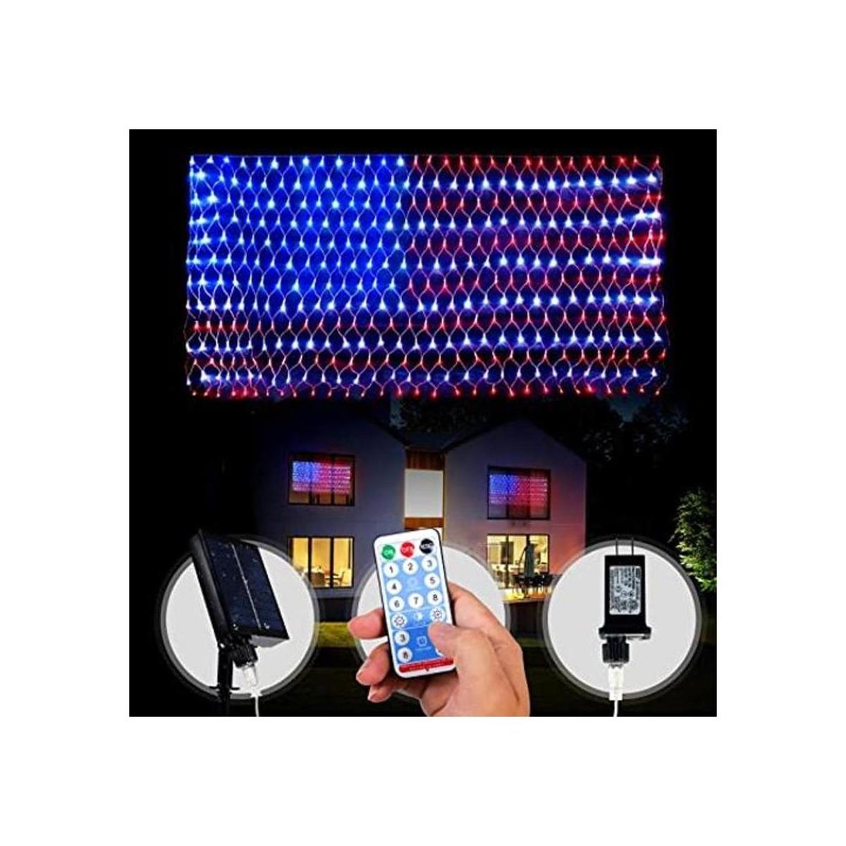 420 luces LED de bandera americana; luz de bandera de