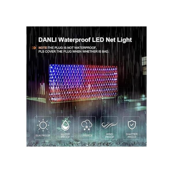 420 luces LED de bandera americana; luz de bandera de_4
