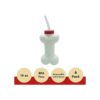 4Es Novelty Tazas de hueso para perro con popote