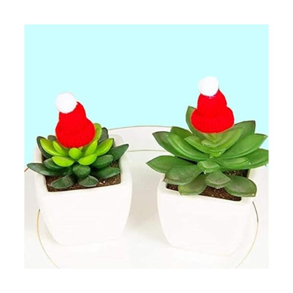 48 mini sombreros de punto de Navidad mini sombreros de