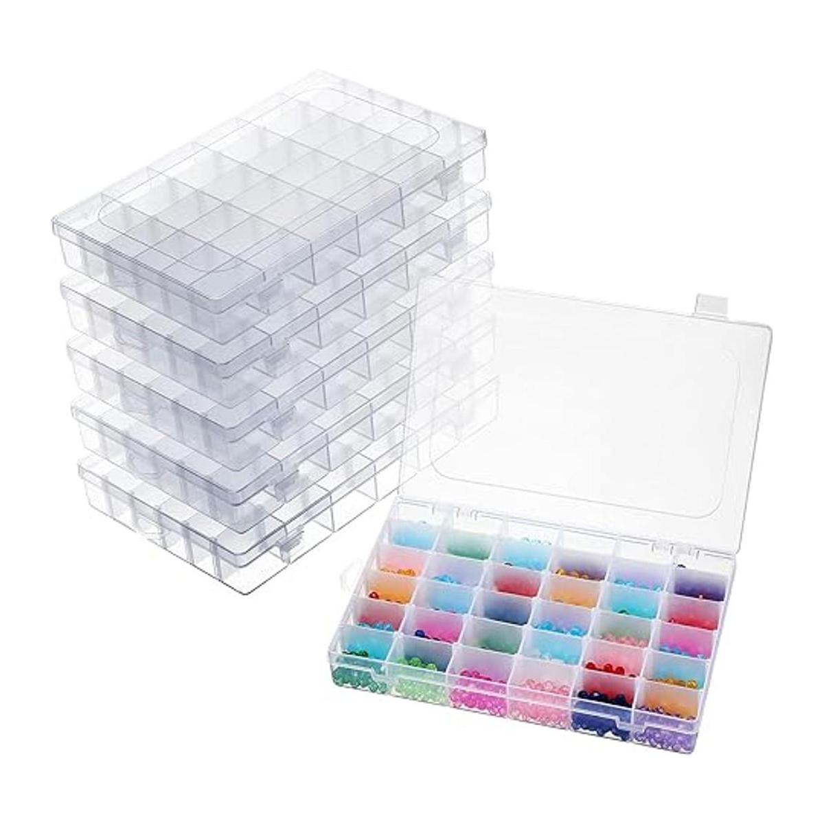 5 cajas de almacenamiento de joyas de plástico
