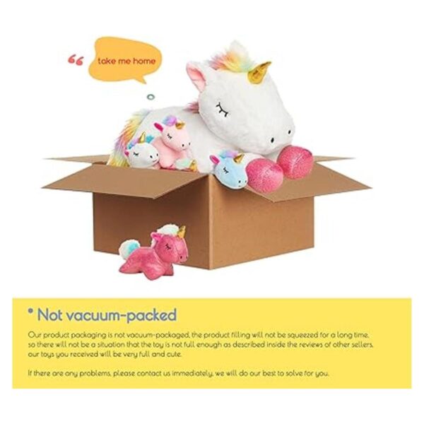 5 piezas de animales de peluche de unicornio para niñas y_4