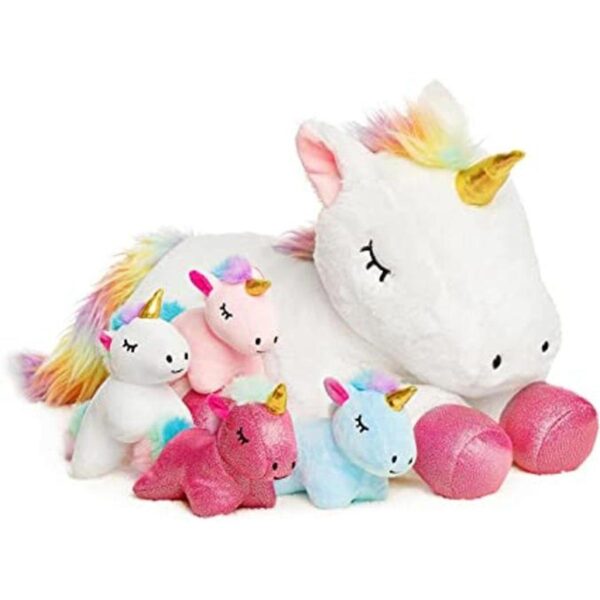 5 piezas de animales de peluche de unicornio para niñas y_1