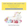 5 piezas de animales de peluche de unicornio para niñas y_3