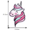 5 unidsset parche bordado unicornio coser en el parche de