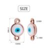 50 conectores de ojo malvado para pulsera collar_2