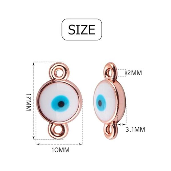 50 conectores de ojo malvado para pulsera collar_2