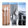 50 clips de cable resistentes transparentes con 100