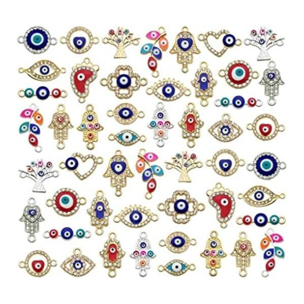 50 dijes de cuentas contra el mal de ojo para hacer joyas_1