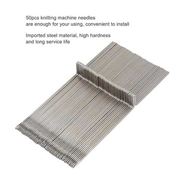 50 unidsset de agujas de acero para máquina de hacer