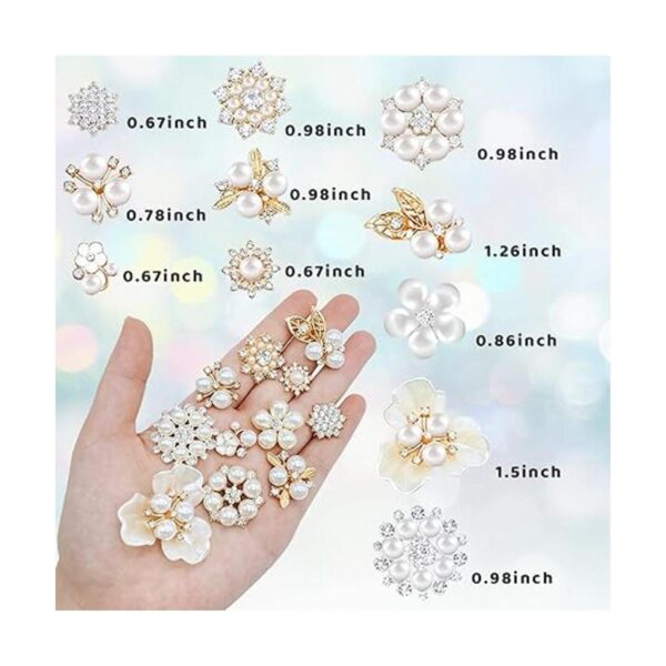 60 botones de diamantes de imitación botones de adornos_2