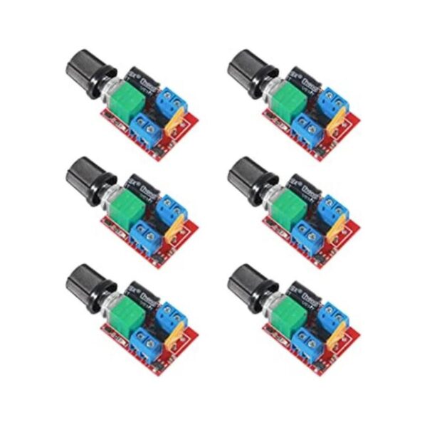 6 unids DC motor PWM controlador de velocidad 3 V 6 12 V