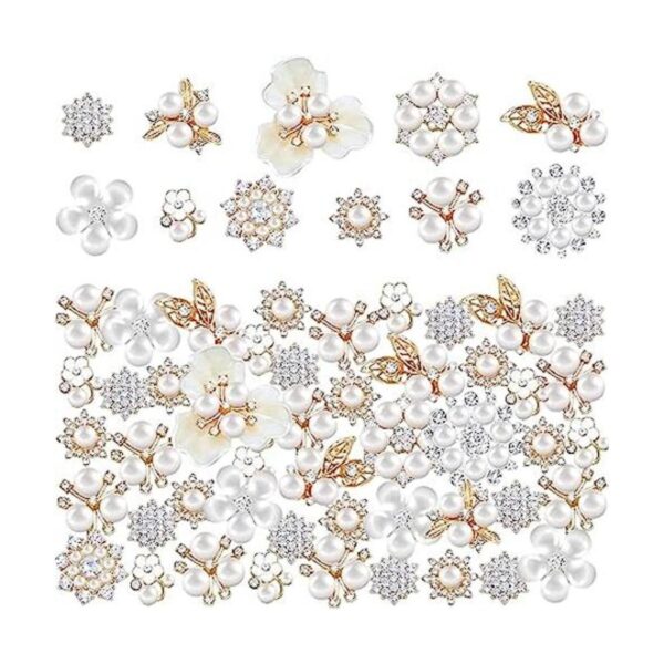 60 botones de diamantes de imitación botones de adornos_1