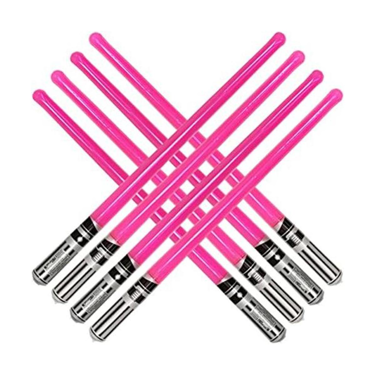 8 juguetes inflables rosados de la espada del sable de