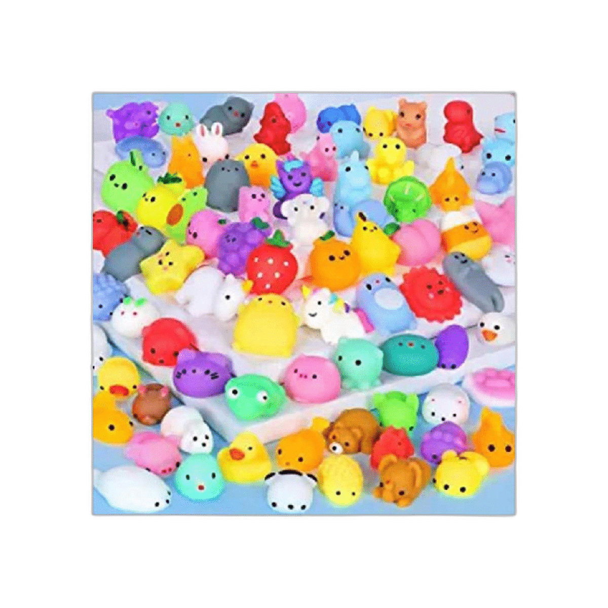 80 juguetes blandos de Mochi para niños recuerdos de