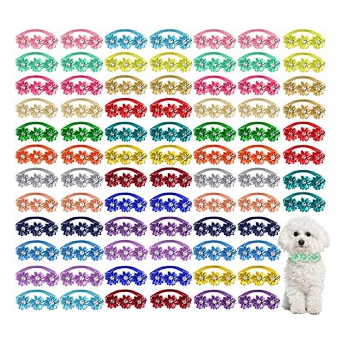 80 piezas de corbatín para perro collar de perro
