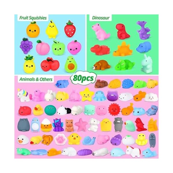 80 juguetes blandos de Mochi para niños recuerdos de_2