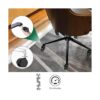 8T8 Ruedas de repuesto para silla de oficina de 2 pulgadas_2