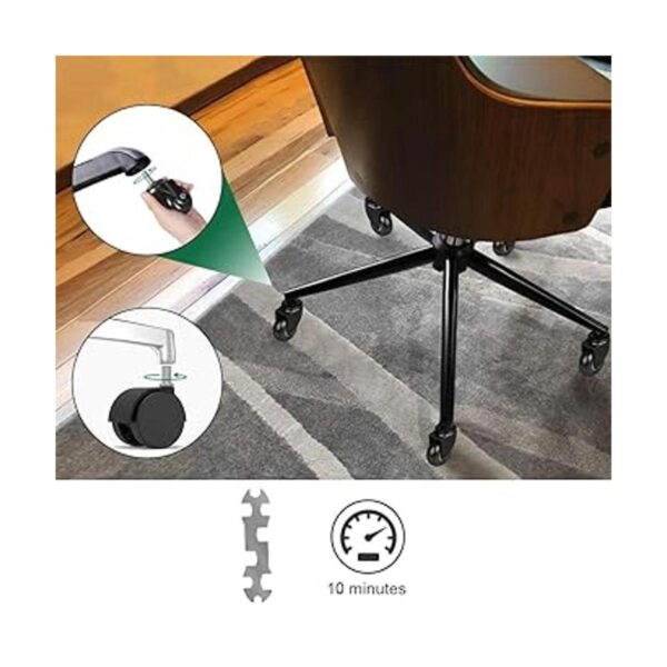 8T8 Ruedas de repuesto para silla de oficina de 2 pulgadas_2