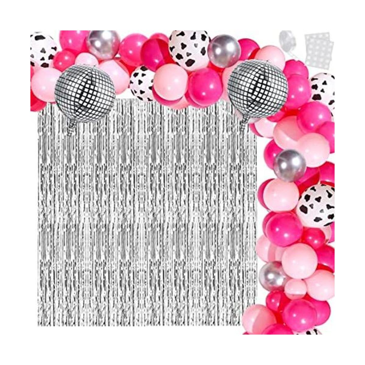 95 piezas de decoraciones de fiesta de discoteca