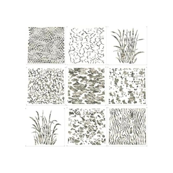 9 plantillas de estampado de camuflaje plantillas de_1