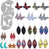 9 piezas de pendientes con diseño de estrella y luna_3