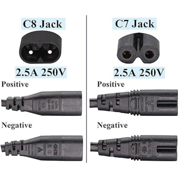 AAOTOKK Adaptador de alimentación hembra de 3 polos C5 a_3