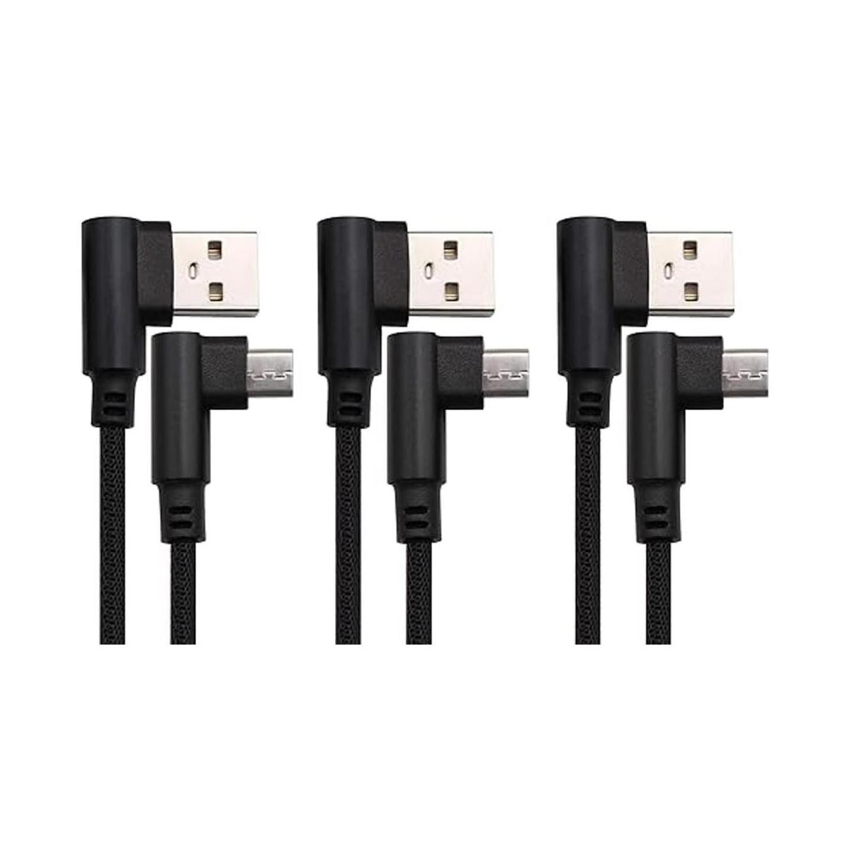 AAOTOKK Cable micro USB de 90 grados de ángulo recto USB