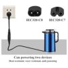 AAOTOKK Adaptador de alimentación hembra de 3 polos C5 a_6