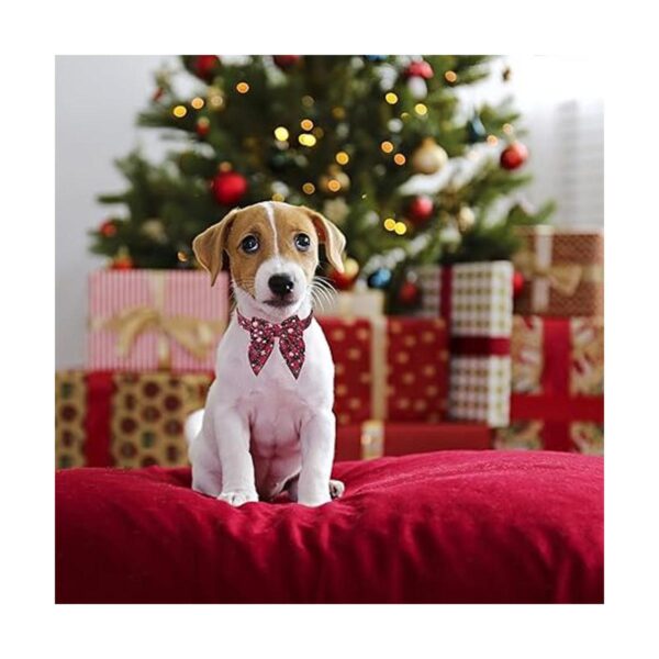 ADOGGYGO Collar de Navidad para perro con lazo collar de_3