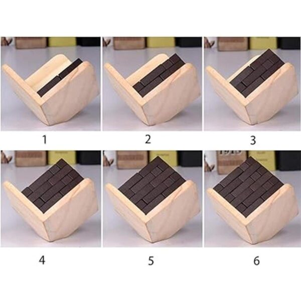 AHYUAN Rompecabezas de madera con forma de T